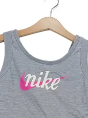 Vorschaubild 2 von Mädchen Tanktop & Shorts Set Gr. 128 Grau Gestreift Sport Freizeit