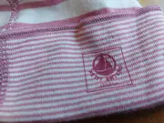 Vorschaubild 2 von Baby Mütze gestreift Rosa Weiß Baumwolle Neugeborene