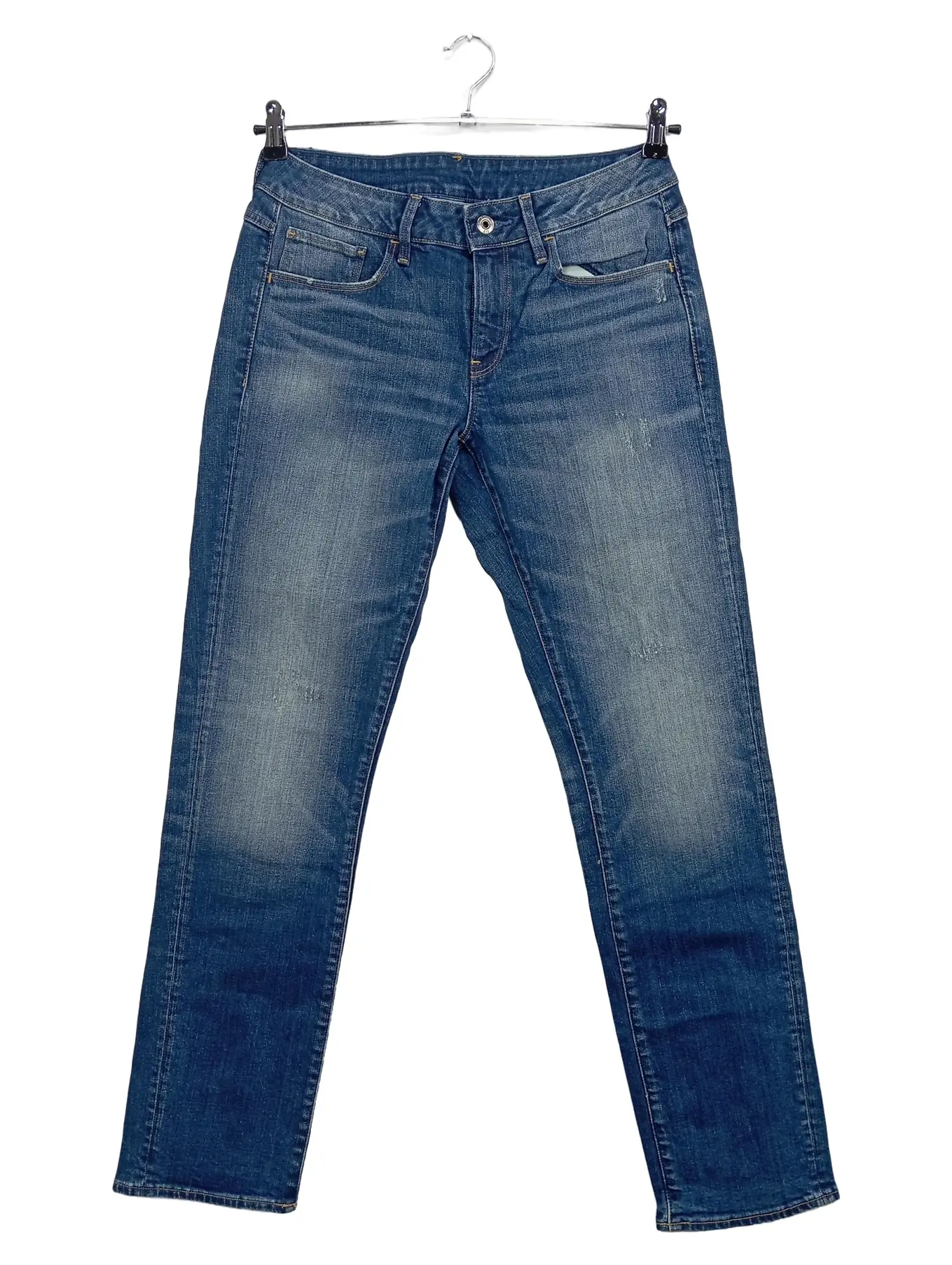 G-STAR RAW Damen Jeans Regular Fit Blau W29/L30 Baumwolle