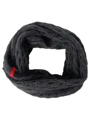 Vorschaubild 1 von Damen Schal Grau Mohair Acryl Loop Schal Rundschal Casual Strick