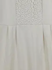 Vorschaubild 3 von Damen festliches Kleid Gr. 40/L Beige Elegant Spitze 3/4-Arm