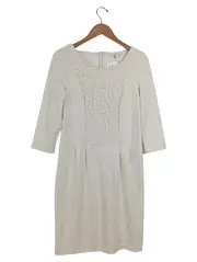 Vorschaubild 1 von Damen festliches Kleid Gr. 40/L Beige Elegant Spitze 3/4-Arm