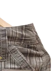 Vorschaubild 4 von Jeansrock Damen Kariert Braun Baumwolle Gr. 36 S Midirock