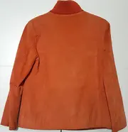 Vorschaubild 2 von TCM Damen Lederjacke Gr. 38 Orange Casual Echtleder