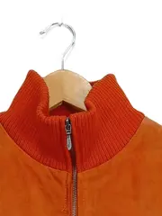 Vorschaubild 4 von TCM Damen Lederjacke Gr. 38 Orange Casual Echtleder