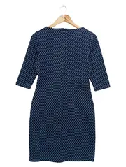 Vorschaubild 2 von Damen Etuikleid Gr. 36/S Blau Grafisch Business Bleistiftkleid