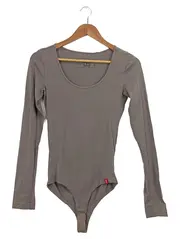Vorschaubild 1 von EDC Damen Langarm Body Grau Gr. 36/S Basic