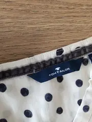 Vorschaubild 3 von Bluse Damen 3/4-Arm Viskose Punkte Weiß Gr. 38 M