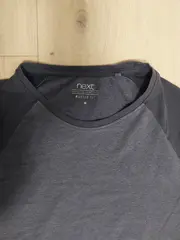 Vorschaubild 4 von Herren T-Shirt Grau Meliert Baumwolle Kurzarm Gr. M