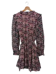 Vorschaubild 2 von Wickelkleid Damen Gr. 40/L Mehrfarbig Blumenmuster