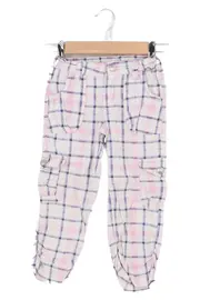 Vorschaubild 1 von DOPODOPO Mädchen Stoffhose Gr. 98 Kariert Mehrfarbig Casual Baumwolle