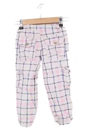 Vorschaubild 2 von DOPODOPO Mädchen Stoffhose Gr. 98 Kariert Mehrfarbig Casual Baumwolle