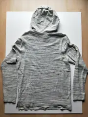 Vorschaubild 5 von Herren Kapuzenpullover Hoodie Gr. 40 Grau Meliert Casual