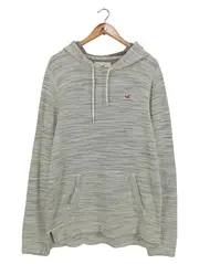 Vorschaubild 1 von Herren Kapuzenpullover Hoodie Gr. 40 Grau Meliert Casual