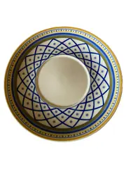 Vorschaubild 1 von PERPIGNAN Untertasse Porzellan Mehrfarbig Klassisch Geometrisch
