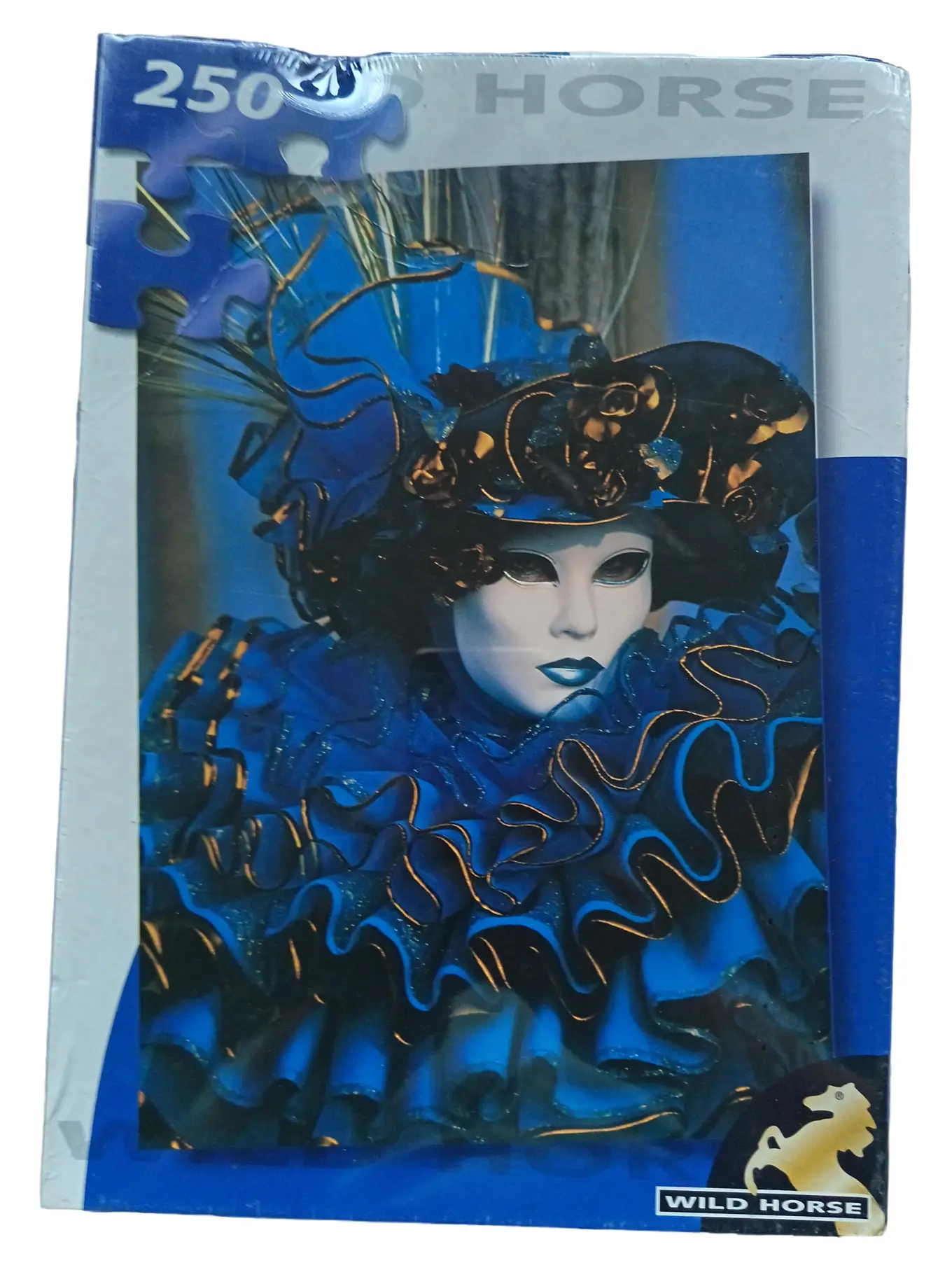 WILD HORSE Puzzle 250 Teile Maskenfigur Blau Kostüm NEU OVP