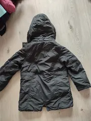 Vorschaubild 6 von Mädchen Leichte Jacke Kinder Gr. 104 Grau Casual Kapuze Herbst Winter