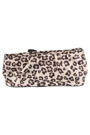 Vorschaubild 2 von Kosmetiktasche Damen Beige Leo-Muster Schleife Elegant Vintage