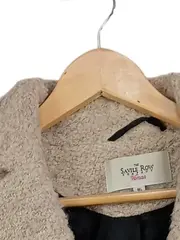 Vorschaubild 7 von Damen Wollmantel Beige Gr. 42/XL Klassisch Reißverschluss
