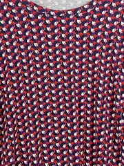 Vorschaubild 3 von Damen Langarmshirt Gr. 48/4XL Mehrfarbig Viskose Muster Casual