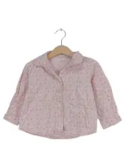 Vorschaubild 1 von Hemdbluse Mädchen Gr. 80 Rosa Blumenmuster Baumwolle