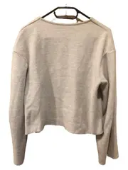 Vorschaubild 3 von Damen Strickjacke Beige Gr. S Casual Baumwolle Polyester