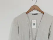 Vorschaubild 2 von Damen Strickjacke Beige Gr. S Casual Baumwolle Polyester