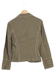 Vorschaubild 2 von EDC Damen Sweatjacke Gr. 38/M Grün Baumwolle Casual Modern