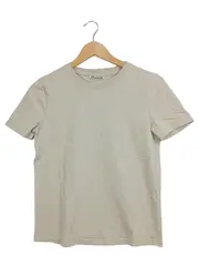 Vorschaubild 1 von Damen T-Shirt Basic Beige Gr. 34/XS Kurzarm Rippstrick