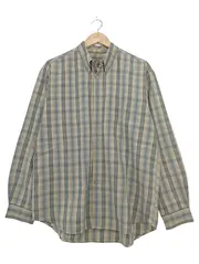 Vorschaubild 1 von Business Hemd Herren 50/L Kariert Beige Blau Langarm