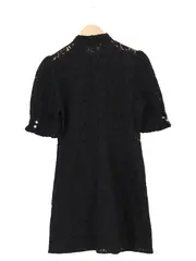 Vorschaubild 2 von Damen Freizeitkleid Schwarz Spitze Gr. 38/M Elegant Vintage