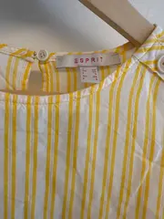 Vorschaubild 3 von Damen Bluse gestreift Gelb Weiß 3/4-Arm Gr. XS