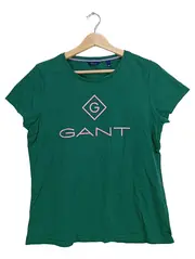Vorschaubild 1 von Damen T-Shirt Gr. L Grün Casual Logo-Print
