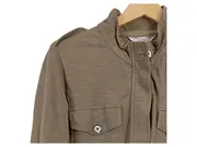 Vorschaubild 2 von Damen Leichte Jacke Gr. 38 Beige Casual Übergangsjacke Baumwolle