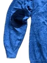 Vorschaubild 6 von Man Pullover Herren Gr. 52/XL Blau V-Ausschnitt Baumwolle