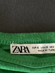 Vorschaubild 5 von Damen T-Shirt Grün Rippstrick Casual Gr. 36/S