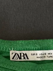 Vorschaubild 4 von Damen T-Shirt Grün Rippstrick Casual Gr. 36/S