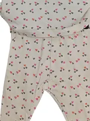 Vorschaubild 4 von Baby Set Shirt Hose Herzen Muster Gr. 56 Beige Baumwolle