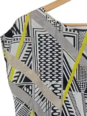 Vorschaubild 3 von Damen T-Shirt Gr. 38 Modern Mehrfarbig mit geometrischem Muster