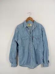 Vorschaubild 2 von Herren Jeansjacke Blau Gr. 50/L Casual Baumwolle Freizeit