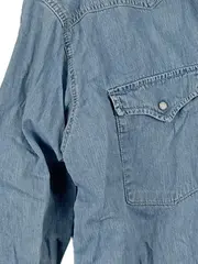 Vorschaubild 6 von Herren Jeansjacke Blau Gr. 50/L Casual Baumwolle Freizeit