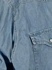 Vorschaubild 4 von Herren Jeansjacke Blau Gr. 50/L Casual Baumwolle Freizeit