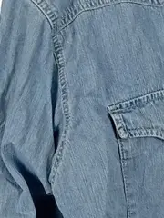 Vorschaubild 5 von Herren Jeansjacke Blau Gr. 50/L Casual Baumwolle Freizeit