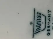 Vorschaubild 3 von Thomas Vintage Aschenbecher Keramik Weiß Logo Schriftzug Metallic