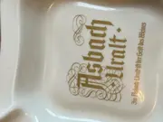 Vorschaubild 2 von Thomas Vintage Aschenbecher Keramik Weiß Logo Schriftzug Metallic