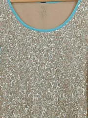 Vorschaubild 2 von Damen Pailletten Top Gr. 42/XL Glamourös Mehrfarbig