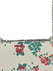 Vorschaubild 3 von Umhängetasche Damen Blumenmuster Beige Crossbody Bag Kettenriemen Mini