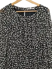 Vorschaubild 4 von Damen Bluse Animal Print Langarm Mehrfarbig Gr. 34/XS