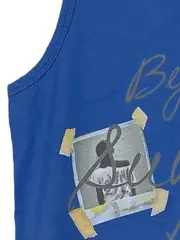 Vorschaubild 5 von Kinder T-Shirt Blau Gr. 152 mit Schriftzug Aufdruck