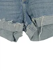 Vorschaubild 5 von Damen Jeans Shorts Gr. W26/34/XS Blau High Waist Schnallen